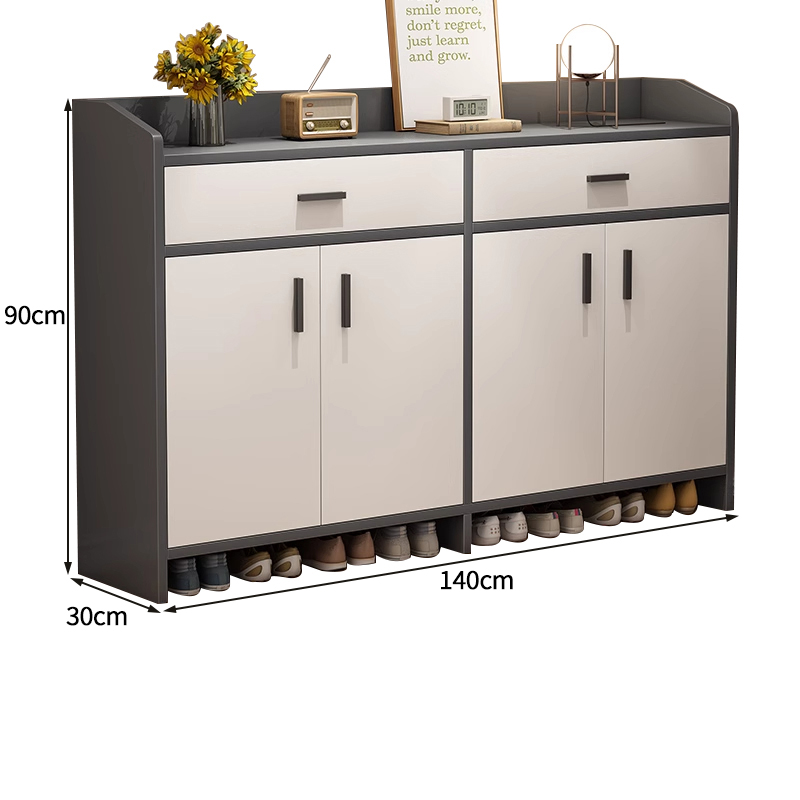 悦兴诚多层鞋柜 防尘鞋柜四门 个