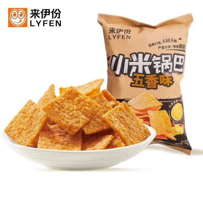来伊份小米锅巴（香辣味）78g*3袋