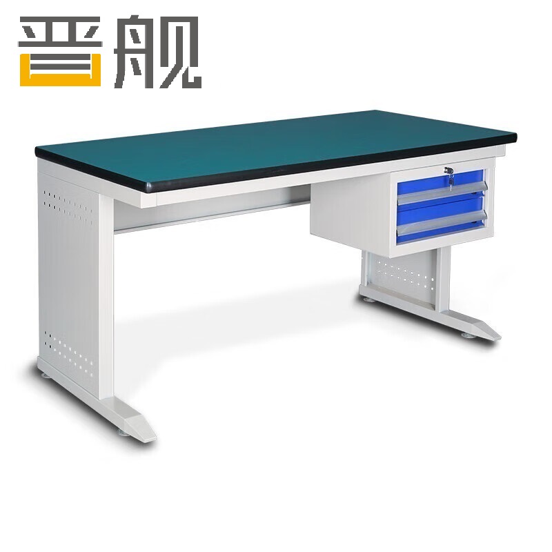 晋舰防静电工作台车间流水线操作台带灯工具桌操作台 1.8米单桌+抽屉
