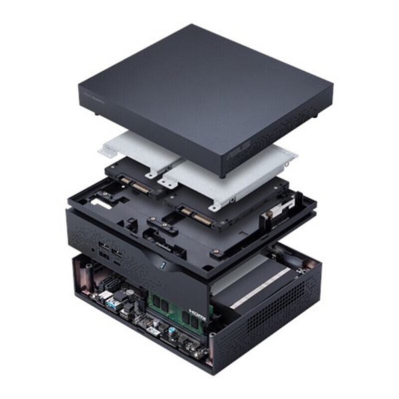 华硕asusvc66家用办公商用电脑台式机主机win10i381008g256g固态1t