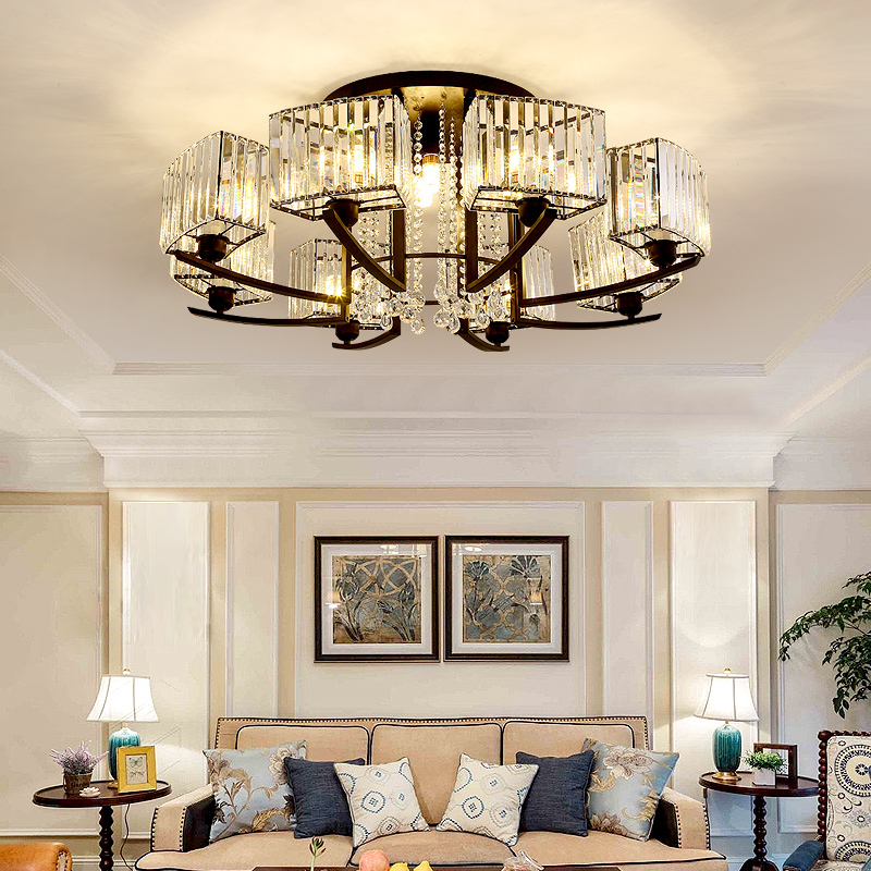 客厅灯美式水晶灯具组合闪电客全屋套餐简约现代水晶灯