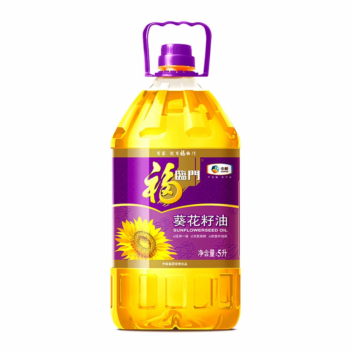 中粮 福临门 福至心礼葵花籽油 5L高清大图
