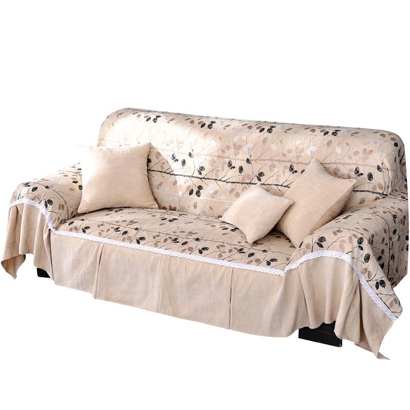 美帮汇全盖式沙发巾 简约现代加厚雪尼尔布艺沙发巾罩套沙发垫坐垫四季图片