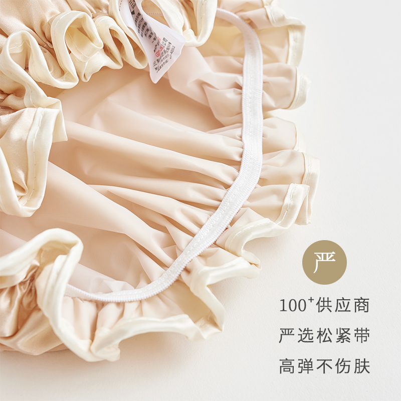 浴帽女防水洗澡沐浴发套厨房帽子防油烟沐浴帽女款双层发帽 三维工匠 银灰色加太空灰高清大图