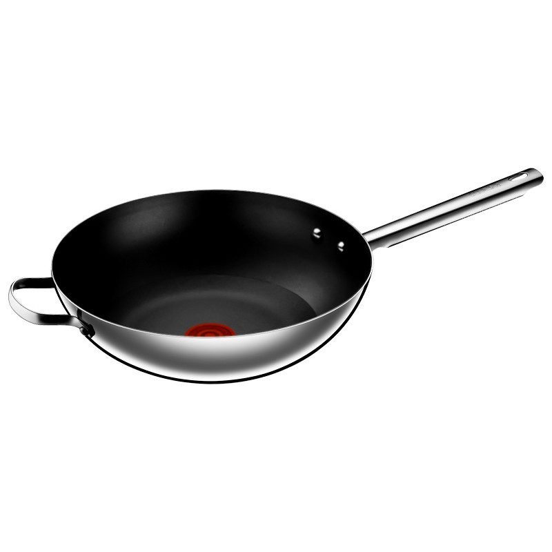 苏泊尔(SUPOR) 健康不锈钢炒锅32cm明火电磁炉通用煎锅炒菜锅VC32VC01高清大图