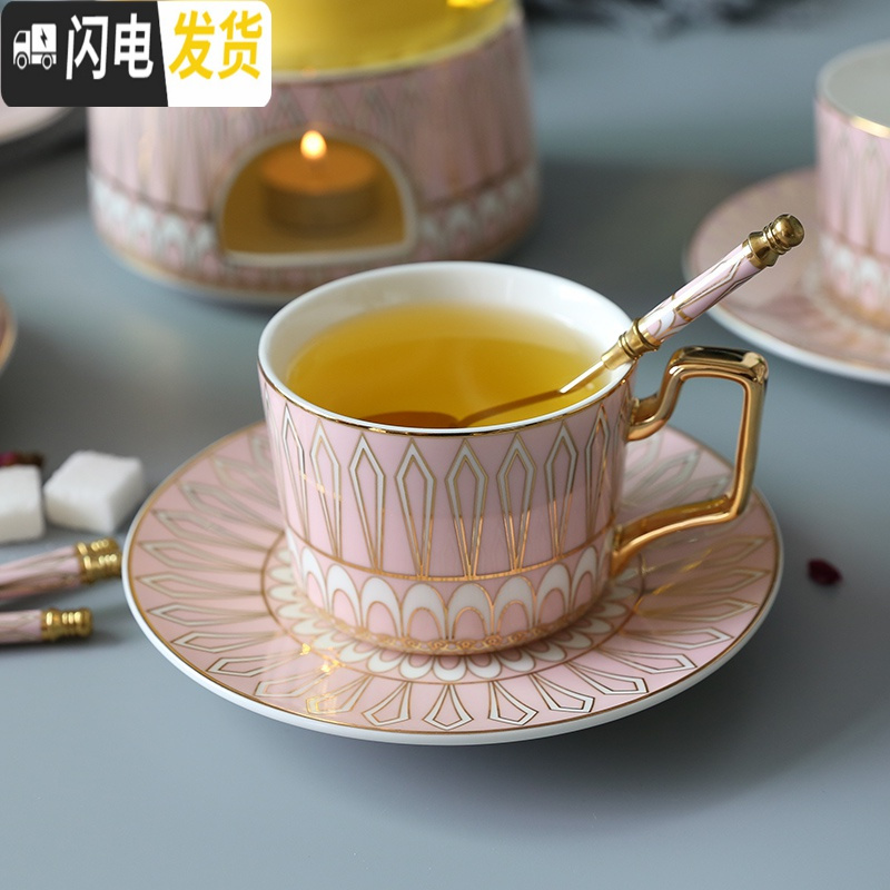 三维工匠英式下午茶茶具陶瓷咖啡杯套装北欧式小家用花茶杯子礼盒马克杯高清大图