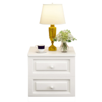 床头柜 简易 储物柜 纯白色