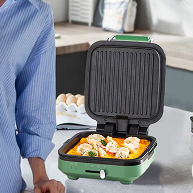 摩飞电器 MR8600 双面加热电饼铛 清新绿高清大图