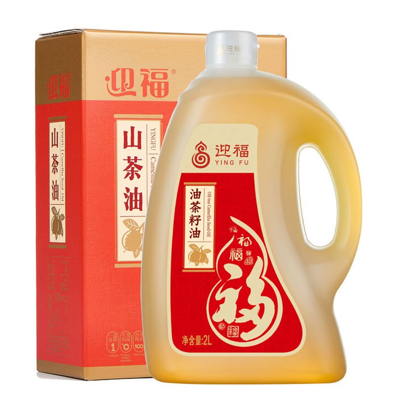 迎福油茶籽油2L*1礼盒装纯正茶油 山茶油 植物油 食用油