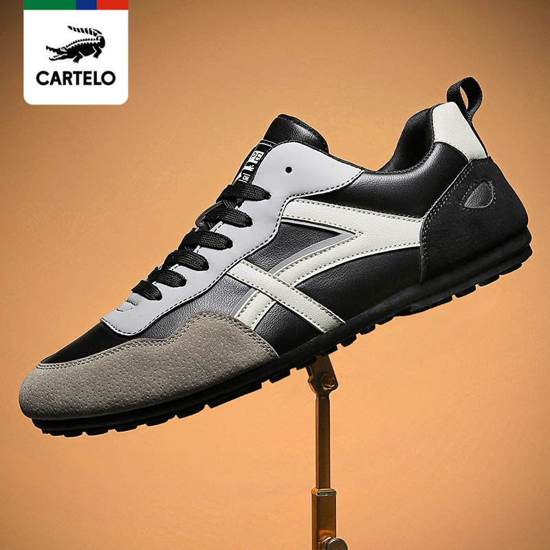 线下专柜同款卡帝乐鳄鱼cartelo新款舒适男士运动休闲鞋男鞋板鞋潮流