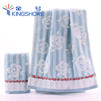 金号(KING SHORE) 毛巾纯棉割绒无捻纱加大加厚面巾G1758WH一条装