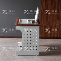 臻远 ZY4012431 隐藏式翻转电脑桌培训桌办公桌D款单人位