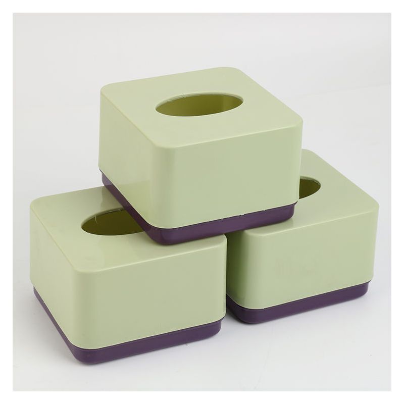 正方形迷你小号抽纸盒加厚塑料纸巾盒饭店餐巾纸盒子