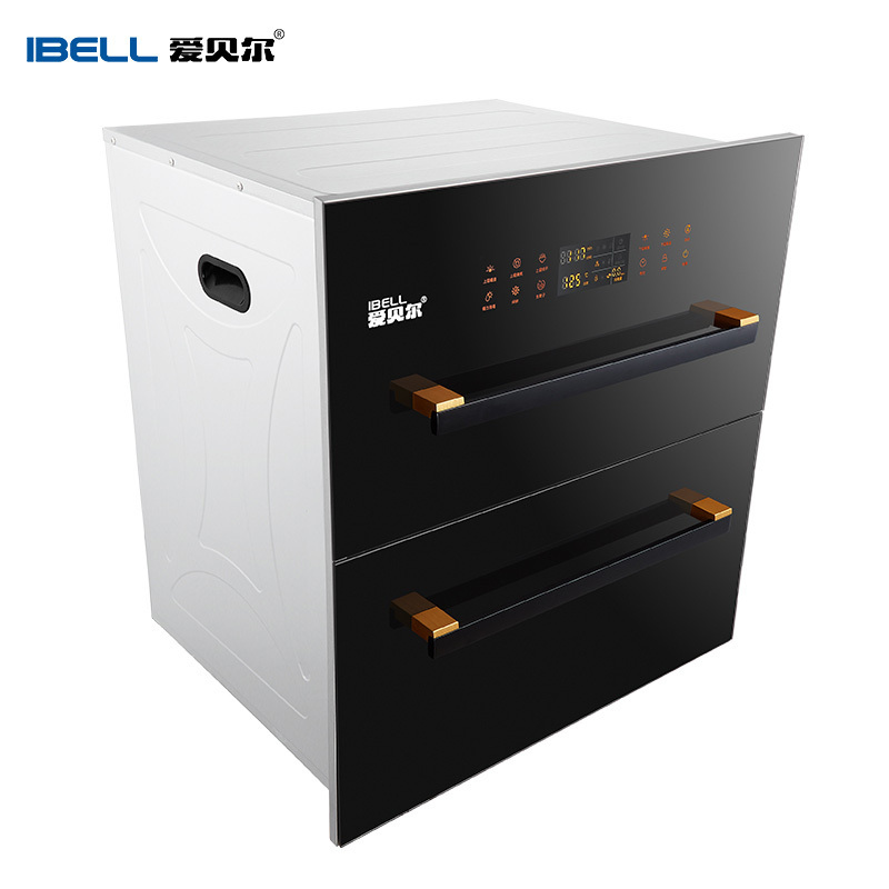 爱贝尔(IBELL)ZTD120嵌入式消毒柜二星级 120升 臭氧中午烘干 高温消毒 家用碗筷餐具厨房消毒碗柜