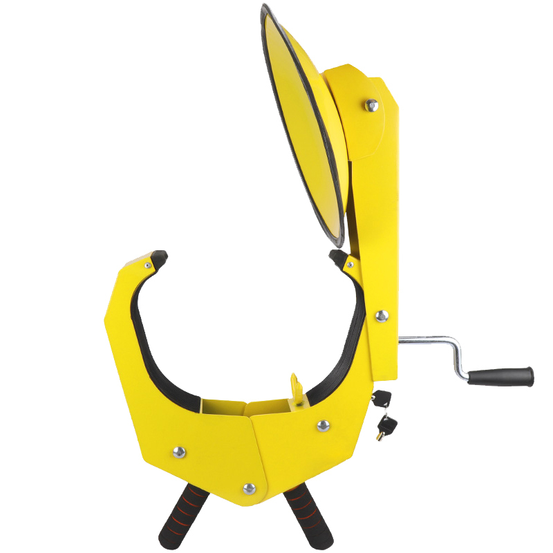 朋力安加厚盘式车轮锁汽车轮胎锁锁车器吸盘式防盗锁汽车车锁视频