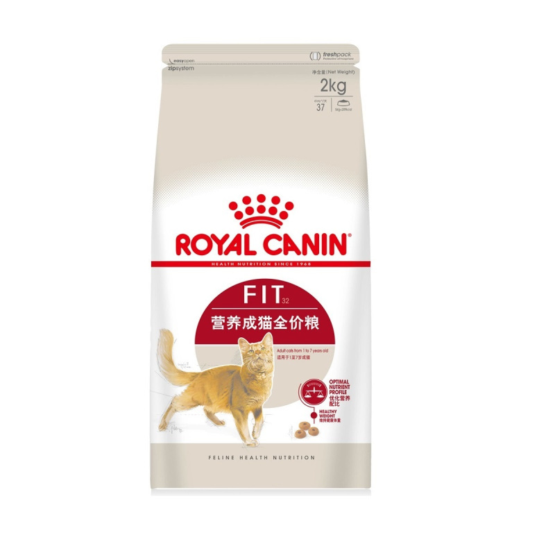 皇家(royal canin) 猫粮 F32 理想体态 营养成猫猫粮 减肥猫粮-2kg