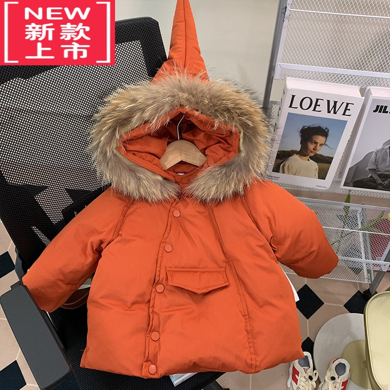 可莉允女童棉服外套冬装洋气时髦儿童夹棉加厚连帽棉衣宝宝保暖棉袄冬季