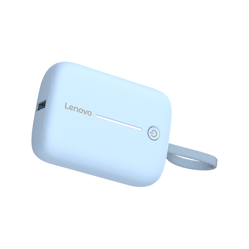 联想(Lenovo)LD220-10 充电宝自带线10000毫安22.5W快充 蓝色高清大图