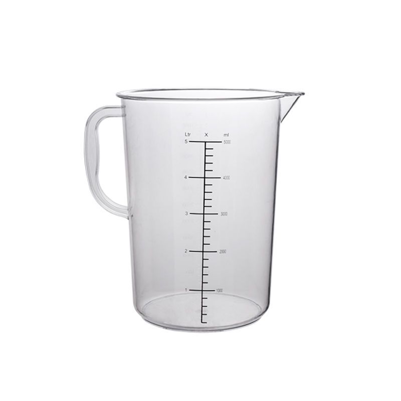亚克力克度计量杯带刻度耐高温烘焙工具量杯毫升杯盎司杯专用商用 200ml新款PC量杯(黑白双刻度)
