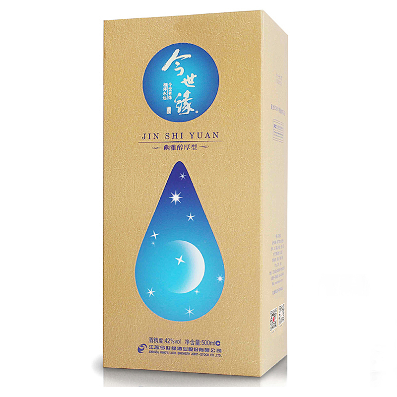 今世缘 生态月亮 42度 500ml*6 整箱 浓香型 白酒