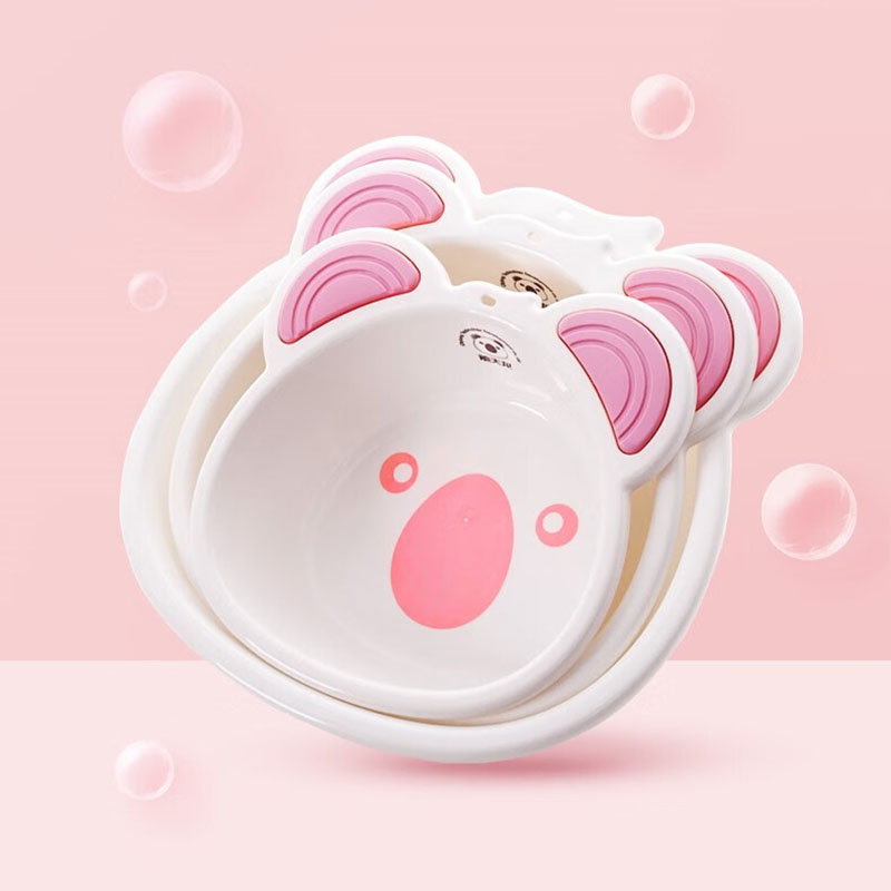 禧天龙(Citylong)P-1081盆(粉红) 儿童洗脸盆可爱盆子多规格新生儿童洗pp盆高清大图