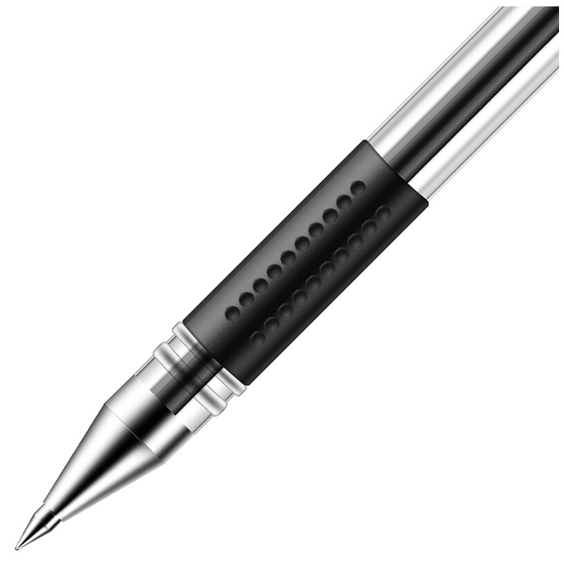 得力 6600ES黑色中性笔0.5mm 签字笔 12支/盒