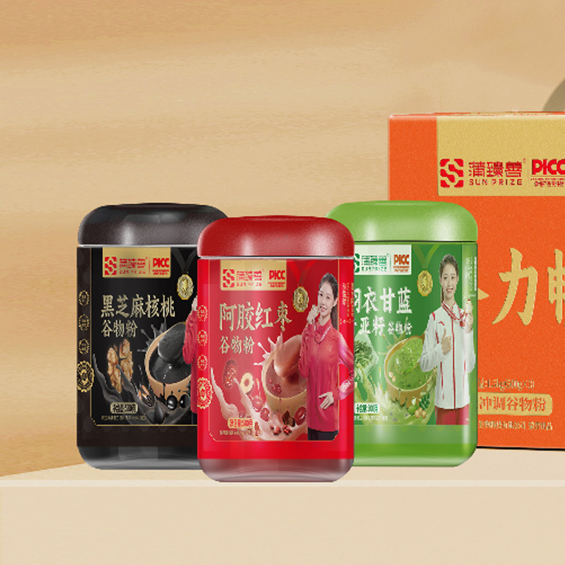 蒲臻善谷物粉礼盒口感香醇温润三餐多种原材精心调配谷力畅享系列1.5kg高清大图