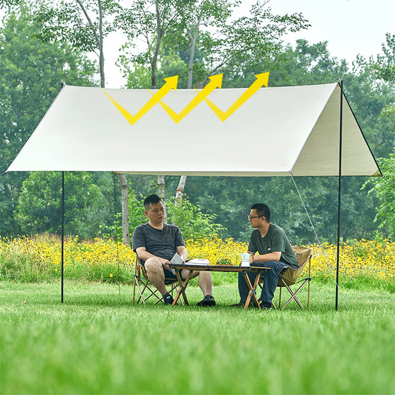 尚烤佳天幕3*3m涂银防晒体积小易携带牛津布材质风絮款LS-681高清大图