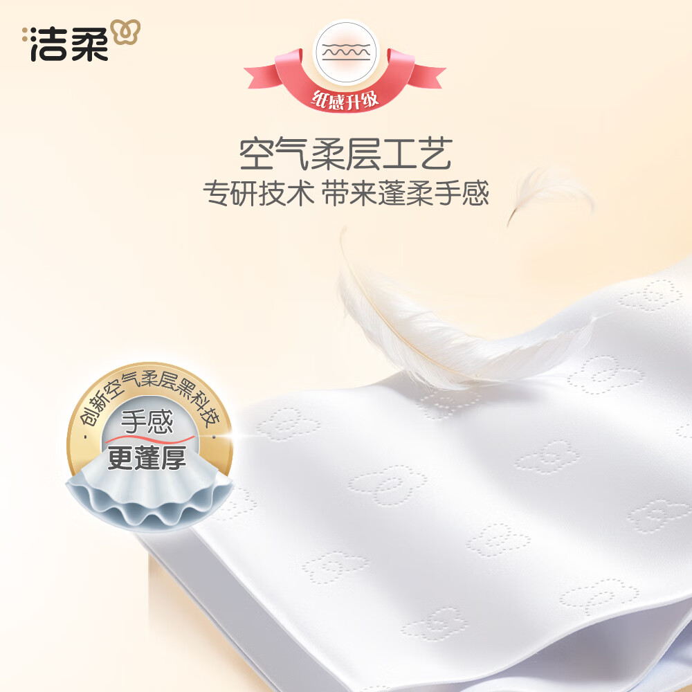 洁柔 抽纸 粉Face面巾纸 3层/120抽/24包 PR078-24E高清大图