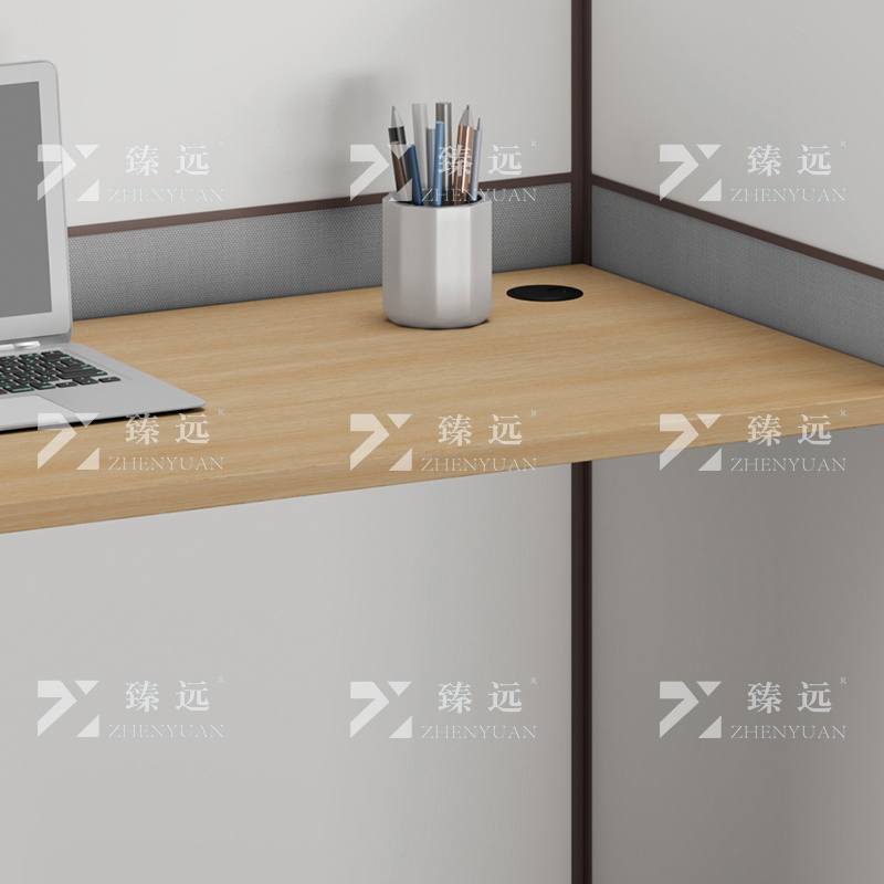 臻远 ZYGW-005职员桌办公桌屏风工作卡位直排单人位高清大图
