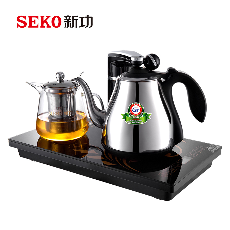 Seko/新功 全自动上水电热水壶家用保温煮茶器茶台烧水壶嵌入式煮水壶功夫茶具