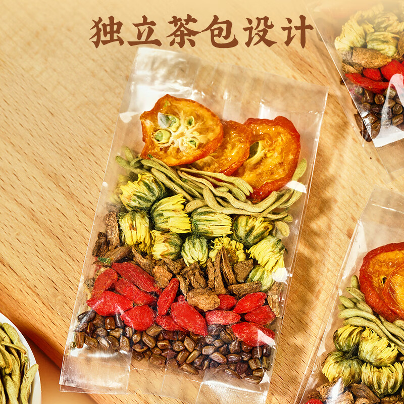 忆江南 菊花茶 金银花菊花决明子茶 养生茶 花茶120g盒装金银花菊花枸杞茶高清大图