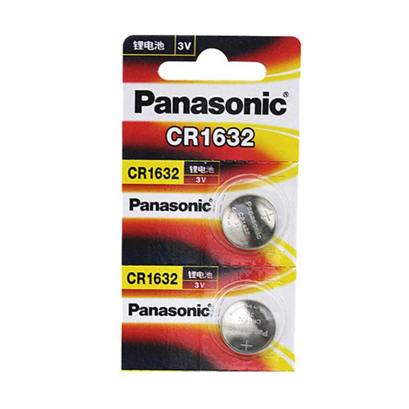 松下Panasonic 进口纽扣电池CR1632CH/5B 汽车钥匙遥控器电脑主板电子秤手表照相机计算器5粒3V