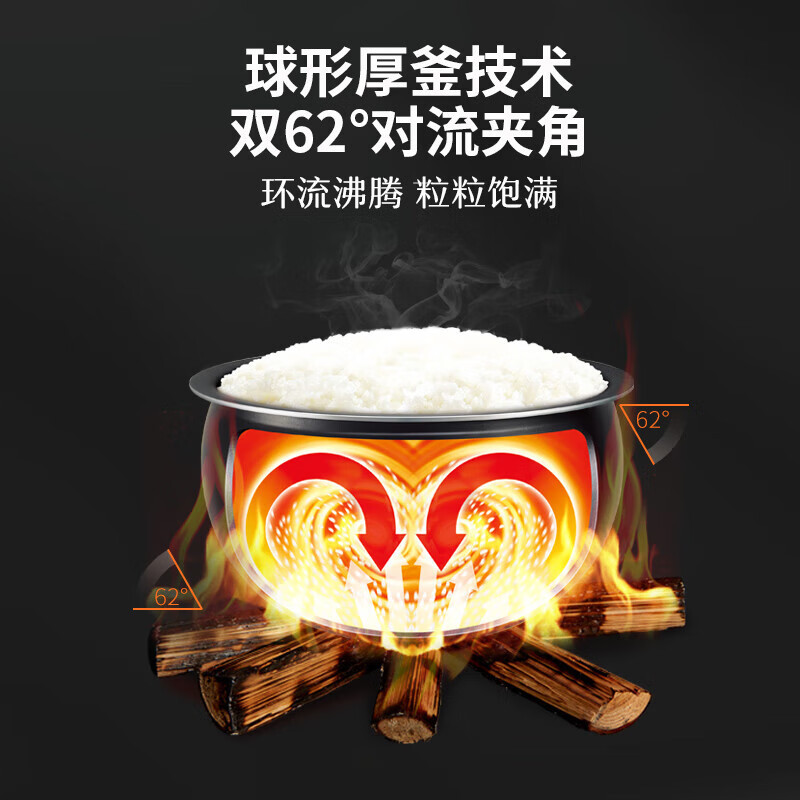 苏泊尔(SUPOR)4升容量600W大火力24小时预约9大实用功能蓝钻厚釜内胆电饭煲SF40FC576高清大图