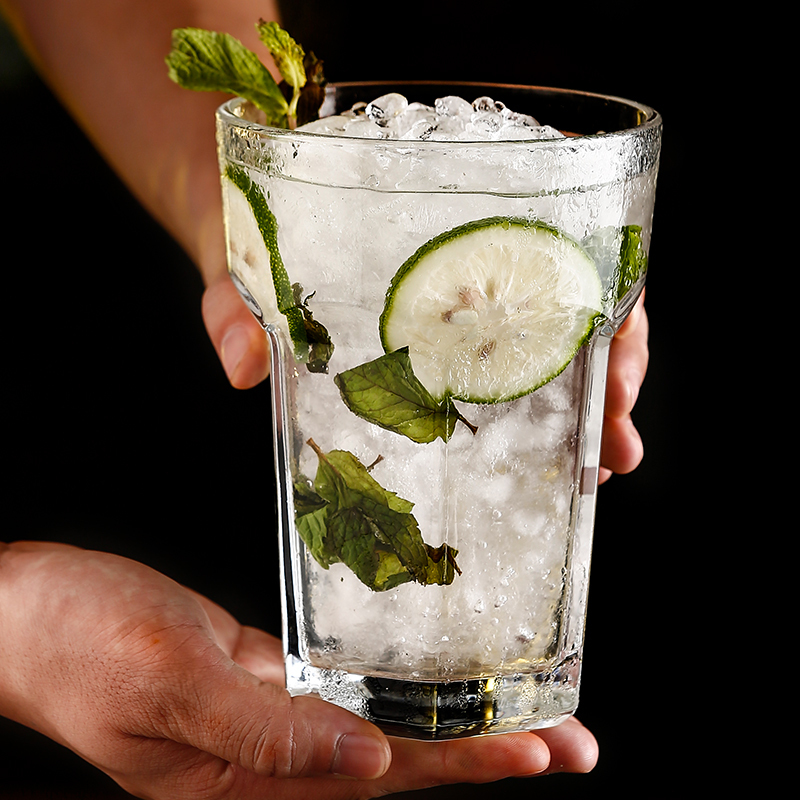 三维工匠比利时创意玻璃杯超大精酿扎啤杯六角网红大号啤酒杯