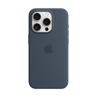 iPhone 15 Pro 专用 MagSafe 硅胶保护壳 - 风暴蓝色