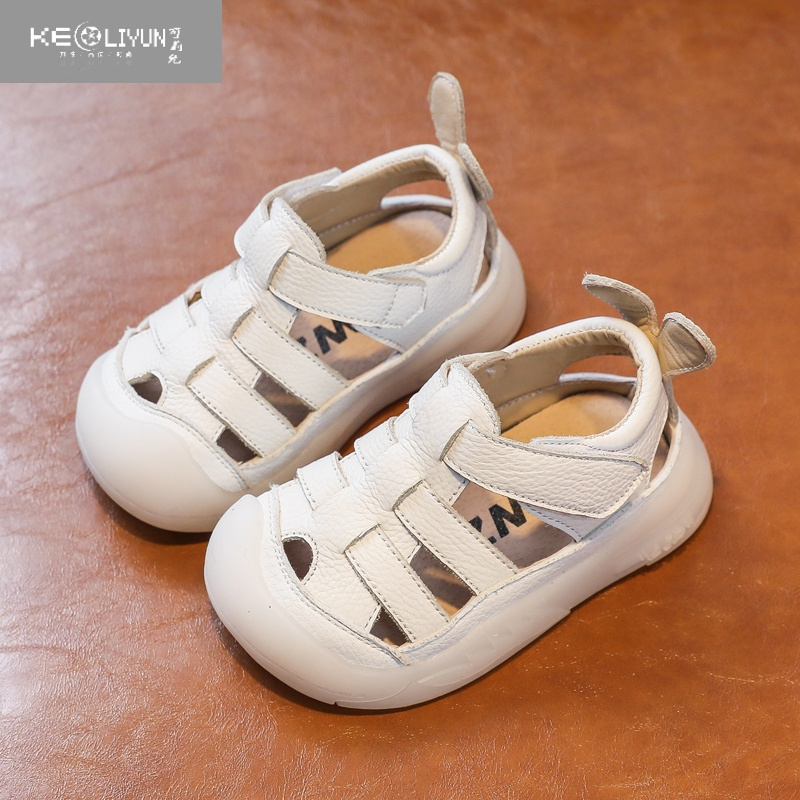 可莉允宝宝凉鞋软底防滑0-1-3岁夏季新款幼学步鞋女男童包头婴儿鞋防