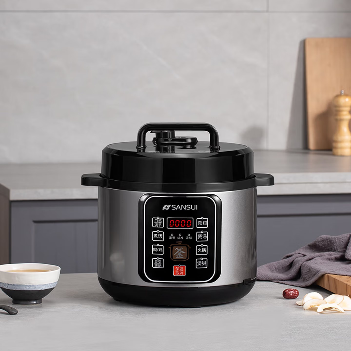 山水(SANSUI)多功能高压锅5L智能电压力锅SY-50D51高清大图