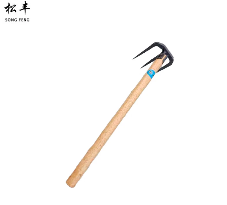 松丰 菜园果园农用铁耙三齿耙 5cm 把高清大图