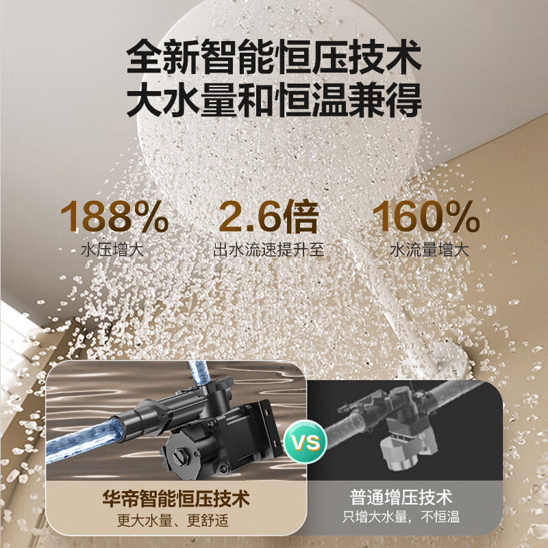 华帝(vatti)燃气热水器 i12581D-16天然气 16+2L小恒星G5Pro下置风机 增压增容一级降噪水伺服