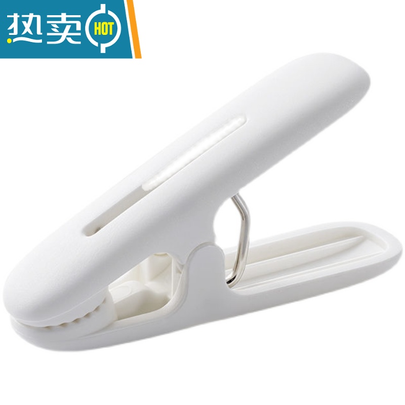 敬平晒衣夹防风固定晾晒小夹子塑料家用多功能晒衣服晾衣架晾衣夹 [带绳]粉色12只+送收纳袋高清大图