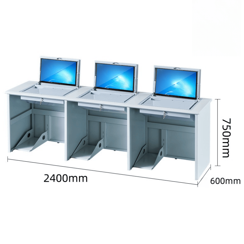 豫龙都电脑桌2.4m张高清大图