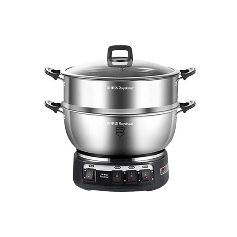 荣事达电炒锅5.5L无涂层不粘锅防干烧炒锅单笼RS-FG30