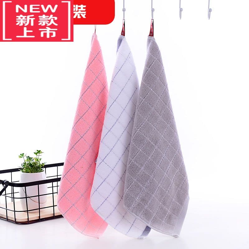 可莉允儿童小方巾擦手巾挂式毛巾正方形四方家用洗脸吸水图片