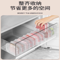 冰箱收纳盒冻肉保鲜盒分格盒子食物分装盒食品级肉类冷冻盒整理盒