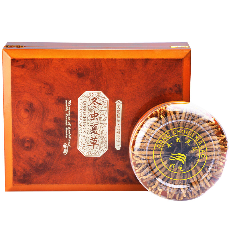 青源堂牌 冬虫夏草 青海虫草 4条/g 250g礼盒高清大图