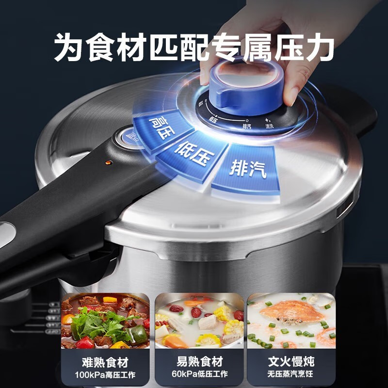 苏泊尔(SUPOR)蓝眼调压压力快锅YW22LT1