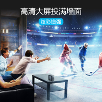 联想(Lenovo)T6S 投影仪家用 投影机 智能高清投影电视(迷你便携 内置电池 无线投屏 梯形校正)