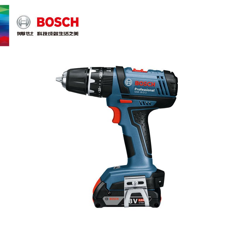 [苏宁自营]博世(bosch)gsb 18-2-li 双电版进口18v多功能锂电钻充电式