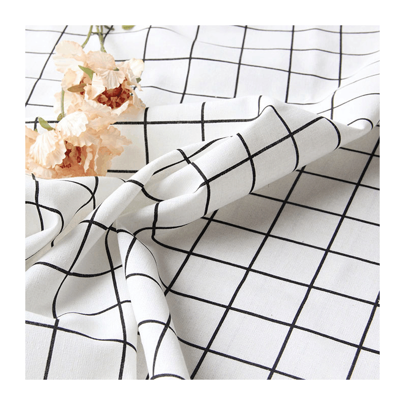 ins风 桌布少女心粉色格子小清新棉麻书桌网红餐垫北欧布艺长方形图片